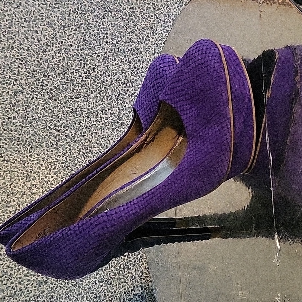 RACHEL Rachel Roy Purple Platform Heels